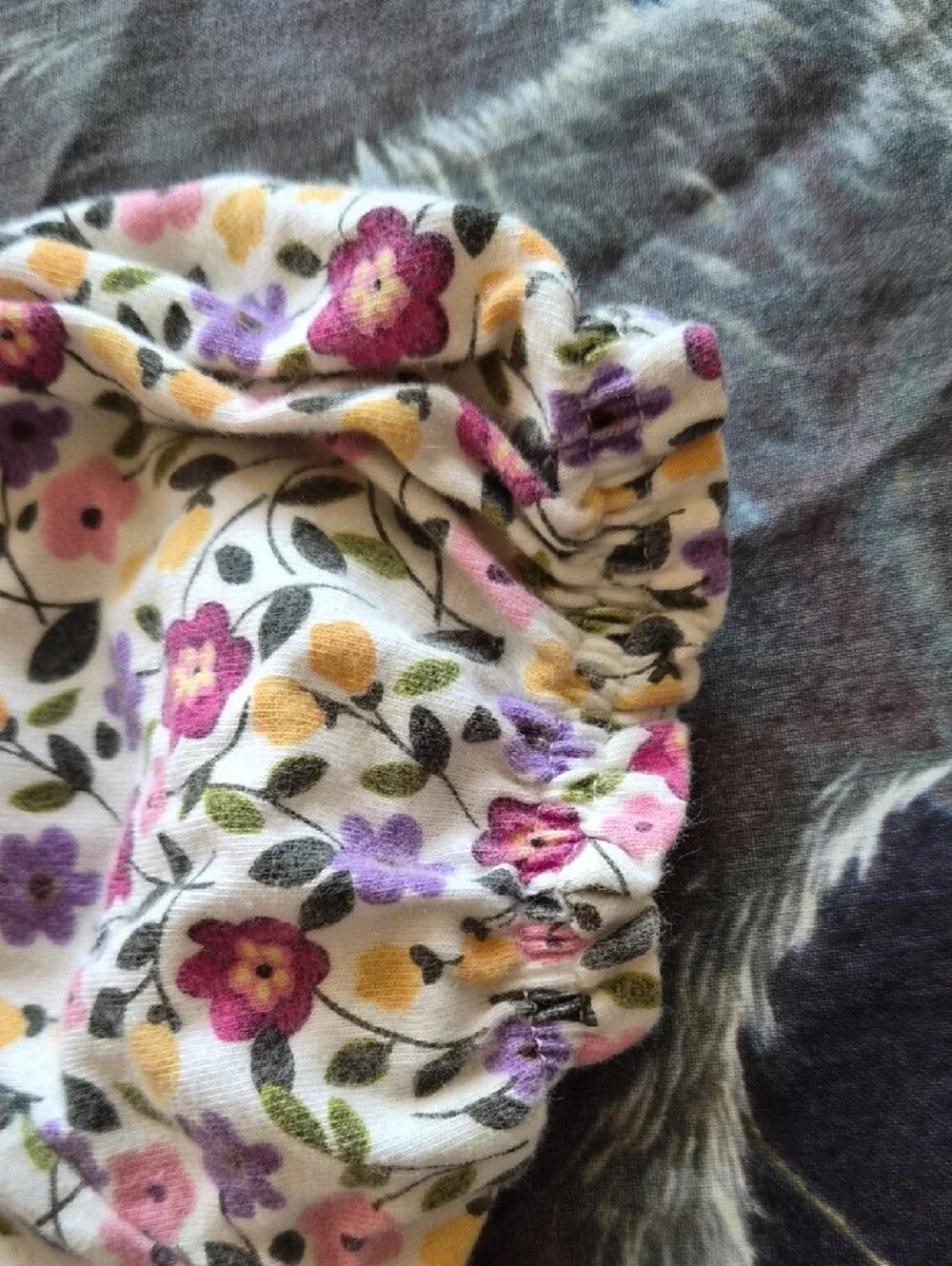 Baby GAP Girls Floral Puff-Sleeve Top